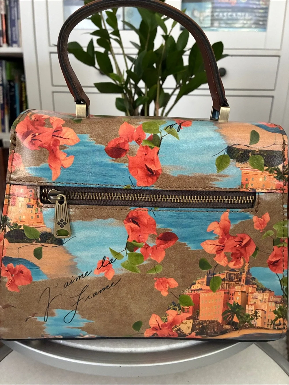 Patricia Nash Chauny Leather Satchel French Rivier - Picture 4 of 7